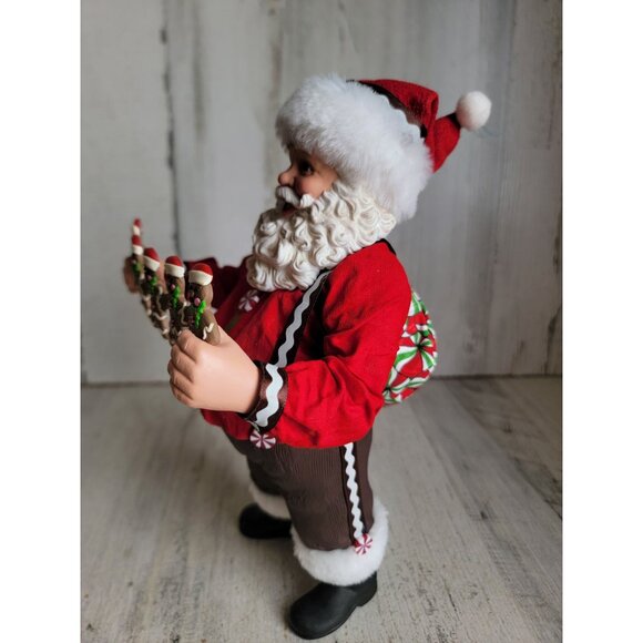 Clothtique possible dreams Santa Claus garland gingerbread man‎ Xmas figure - Picture 6 of 7